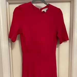 LK Bennett Jersey midi dress Fuschia Pink Size US 6 UK 10